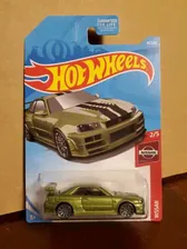 Hot Wheels 2019 Nissan Series 2/5 Nissan Skyline GT-R BNR34 Green