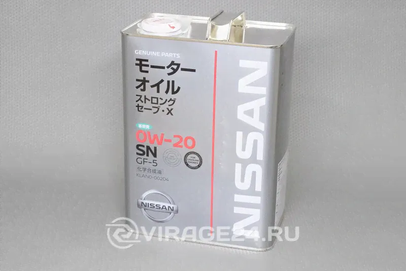 Масло моторное STRONG SAVE X SN 0W20 (мин.) 4л. KLAN0-00204, NISSAN