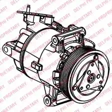 Компрессор кондиционера для NISSAN QASHQAI / QASHQAI +2(JJ10,J10) DELPHI TSP0155927