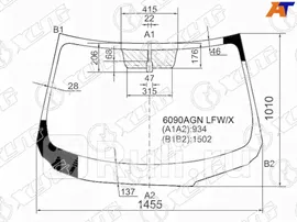 6090AGN LFW/X - Лобовое стекло (XYG) Nissan Almera G15 (2012-2018)