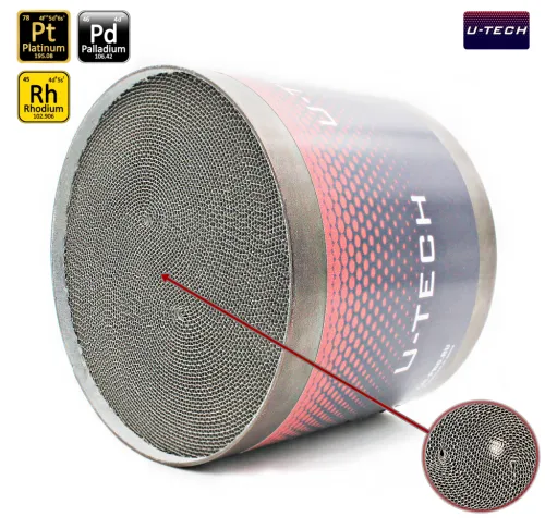 Катализатор U-Tech 400 ячеек Евро-4 (верх) на Nissan Almera 2 (N16) (2000-2006) 1,5л. 98л.с.