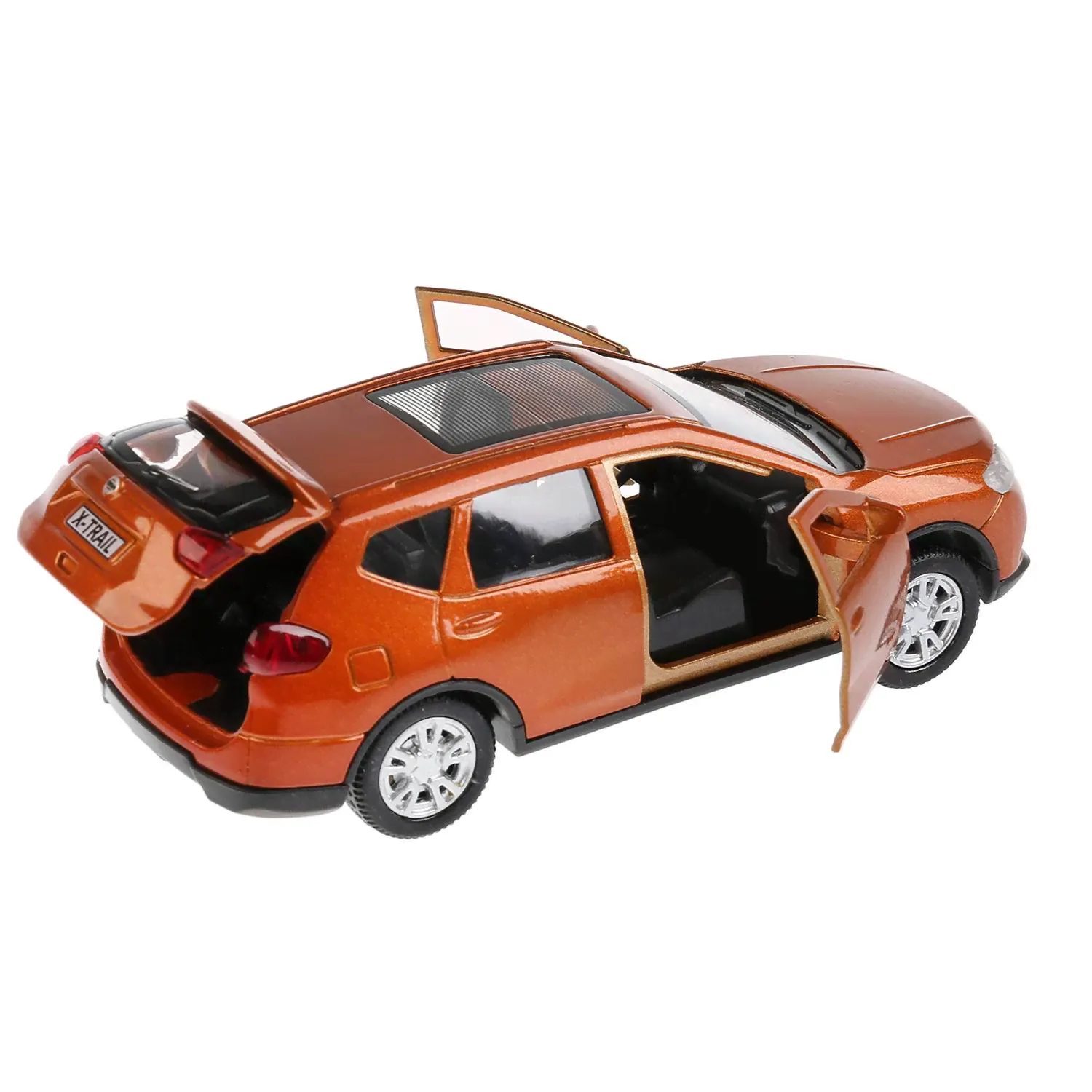 Машинка Технопарк NISSAN X-TRAIL Золотой 12 см - X-TRAIL-GD-2