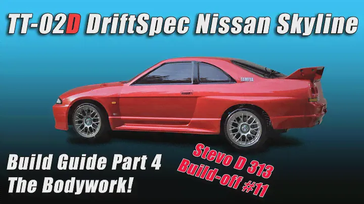 Кузов Tamiya TT02D DriftSpec Build P4 Nissan Skyline