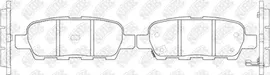 Тормозные колодки NiBK задние для Nissan X-Trail T31 2007-2013. Артикул PN2466