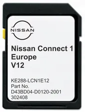 MAPA Nissan Connect 1 v12 2023 LCN1 Qashqai RADARY