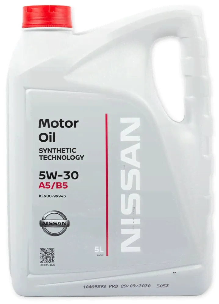 МОТОРНОЕ МАСЛО NISSAN MOTOR OIL A5/B5 5W-30 5L KE900-99943