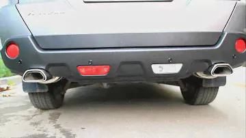 Разводка выхлопа на две стороны - Nissan X-Trail_видео 2
