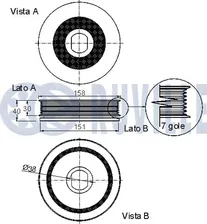 Шкив коленвала Ruville для Nissan X-Trail T31 2007-2013. Артикул 520271