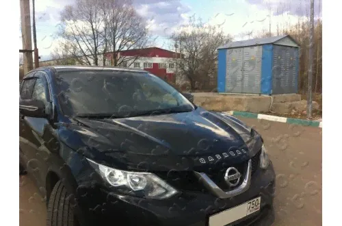 Дефлектор капота Nissan Qashqai J11-2