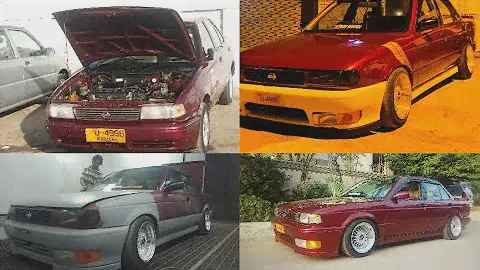 Transformation of Nissan Sunny b13 in 1 minute 😮😍