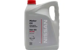 Масло моторное Nissan 5w30 синтетическое, API SL/CF, ACEA A5/B5, универсальное, 5л, арт. KE900-99943