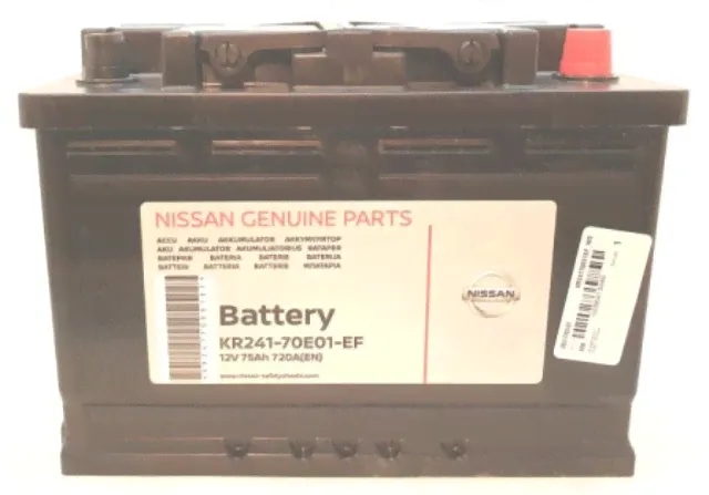 Аккумулятор NISSAN KR24170E01EF оп 75 Ач 720 А 278х175х190 [L3]