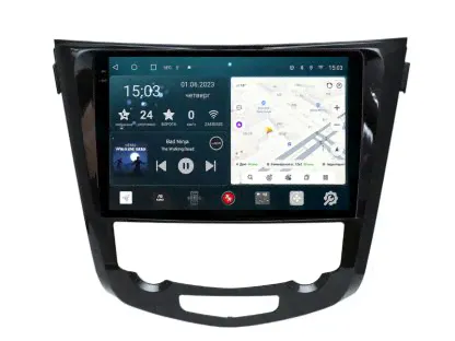 Магнитола Nissan X-Trail, Qashqai, с климатом 2013-2021, Slim, Redpower (RP-71301-SLIM)
