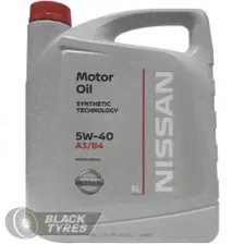 Масло моторное Nissan Motor Oil 5W–40 синтетическое, 5 л