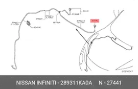 289311KA0A, Форсунка омывателя NISSAN JUKE (F15) (2011 )