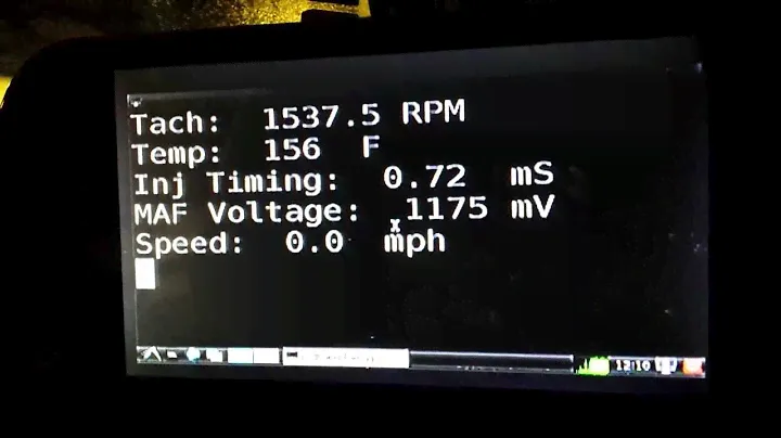 Nissan Consult Display -- Demo