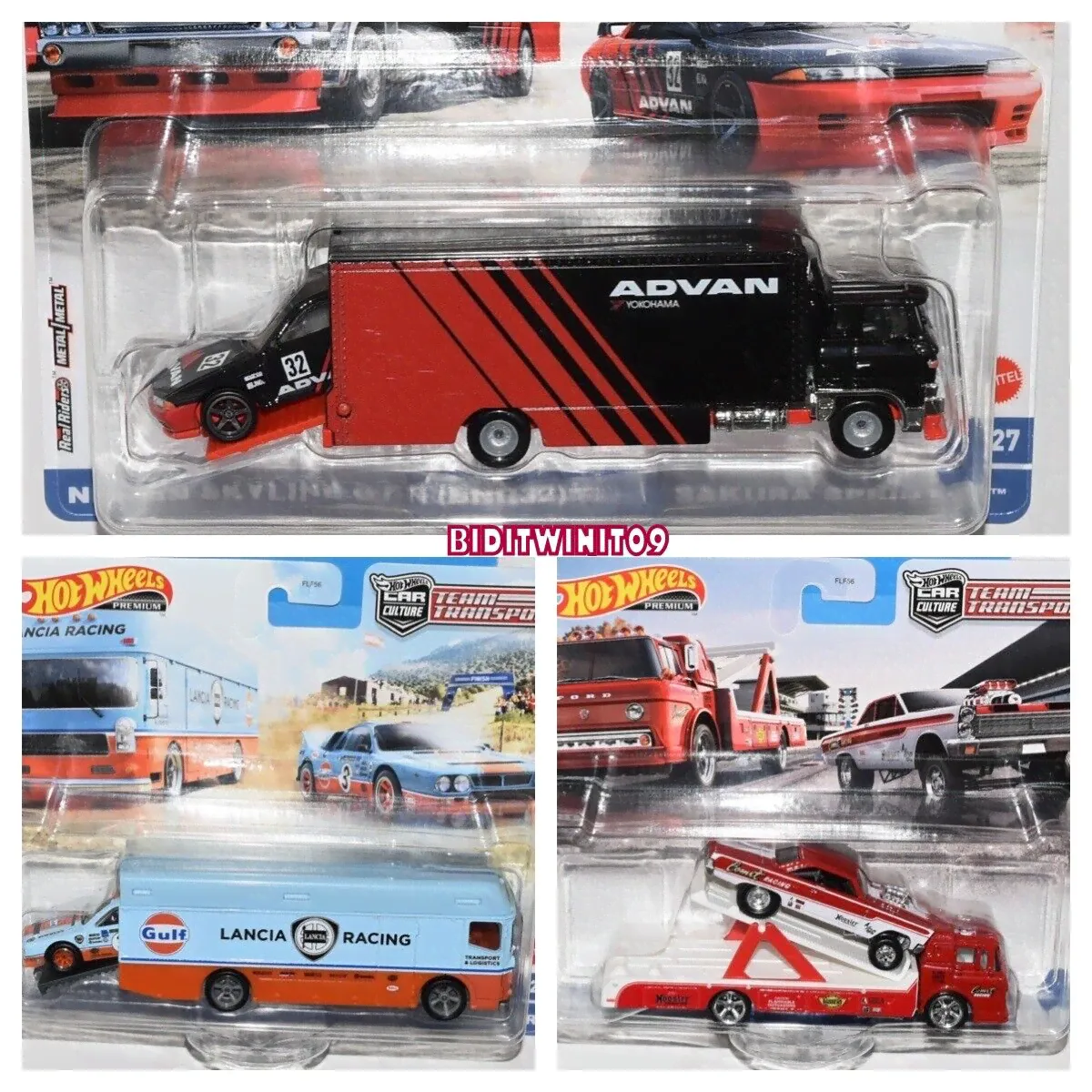 HOT WHEELS 2021 CAR CULTURE TEAM TRANSPORT CASE K SET OF 3 NISSAN FORD IN-STOCK