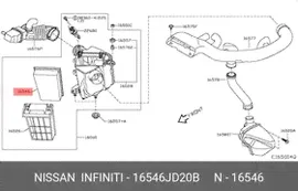 Фильтр воздушный NISSAN 16546-JD20B