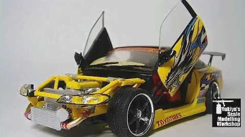 Building custom Fujimi 180SX 1/24 scale model - CruZe Racing 180SX - Completion date December 2005