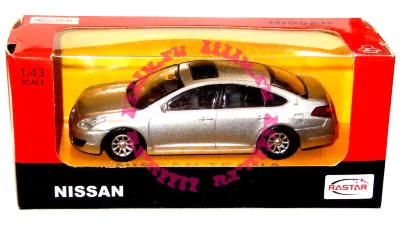 Модель автомобиля Nissan Teana 1:43, серебристая, Rastar [35300s]-0