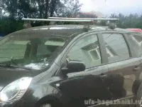 Багажник на крышу Nissan Note, Атлант, аэродинамические дуги