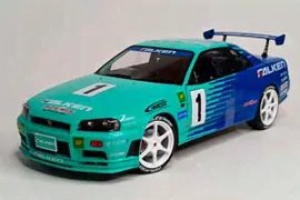 NISSAN SKYLINE GT-R R34 FALKEN JGTC 1:18*