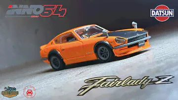 1/64 Inno64 Nissan Datsun 240z s30 orange with carbon bonnet