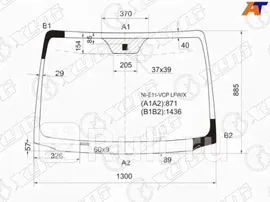 NI-E11-VCP LFW/X - Лобовое стекло (XYG) Nissan Note рестайлинг (2009-2014)